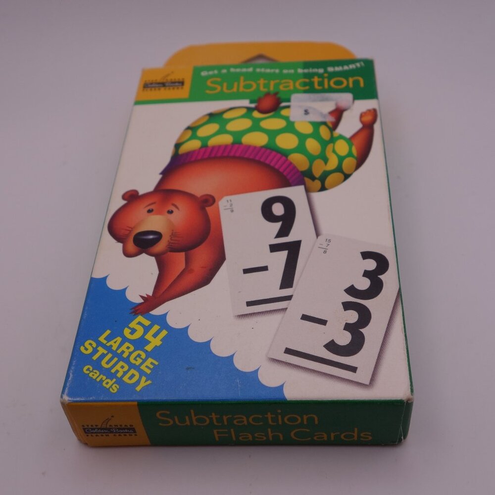 Golden Books Step Ahead Flash Cards Subtraction 54 Large Sturdy Cards